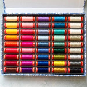 Aurifil x Liberty 50wt Cotton Thread Collection | 45 small spools | 100% Egyptian Cotton