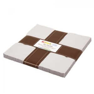 Kona Cotton Solid 10-inch Squares - Ash - Robert Kaufman Fabrics TEN-167-42