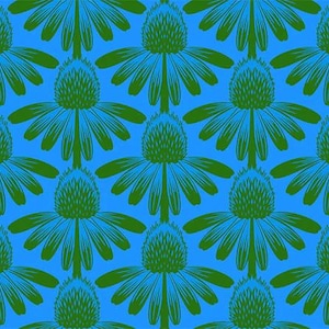 Indelible | Coneflower - Pool by Anna Maria for Anna Maria Textiles| AMT1001-62C | Half Yard Quilting Cotton
