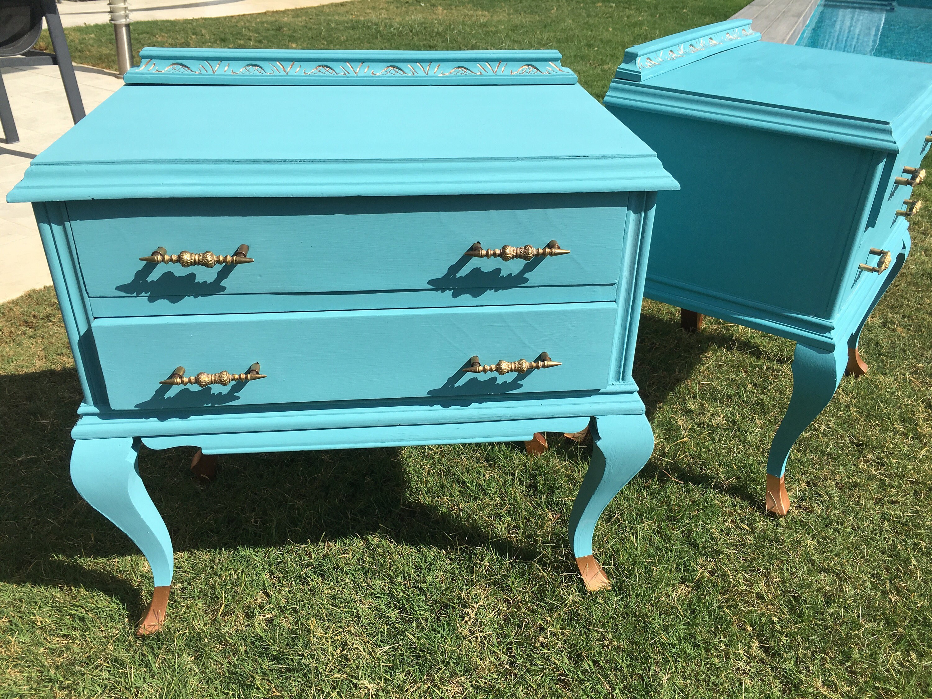 Blue Vintage Coffee Tables Etsy