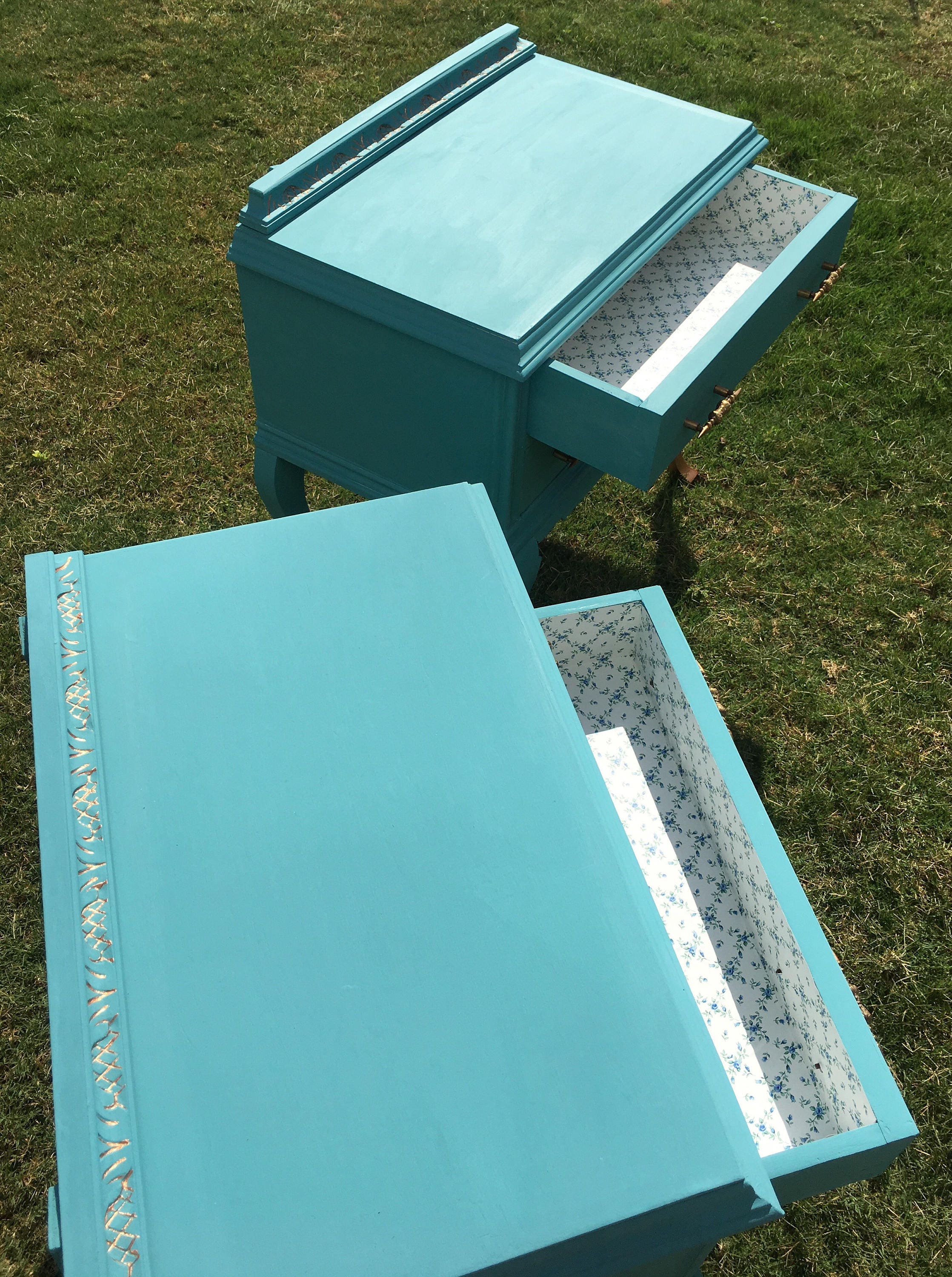 Blue Vintage Coffee Tables Etsy