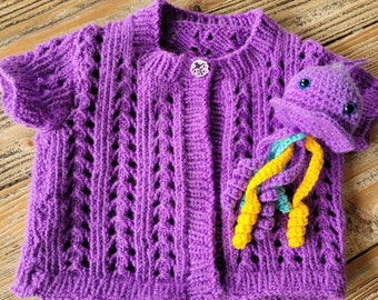 Baby vest knitted
