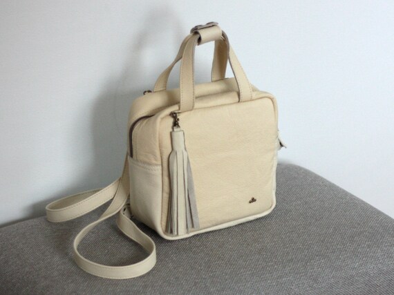 off white small backpack