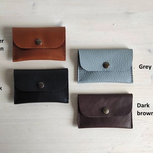 Leather Credit Card Wallet for up to 10 Cards -color options