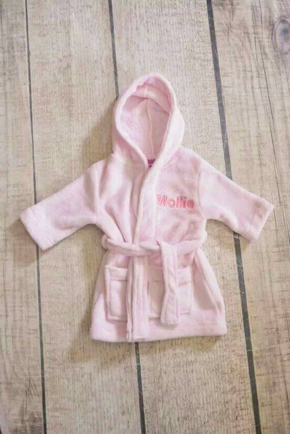 personalized baby dressing gown