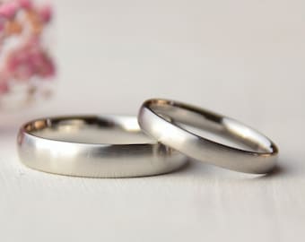Wedding rings, wedding rings set 18kt gold, FOREVER, handmade jewelry, recycling gold