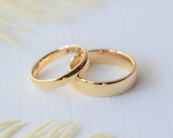Wedding ring pair LOVEME, wedding rings, wedding ring set in gold or platinum