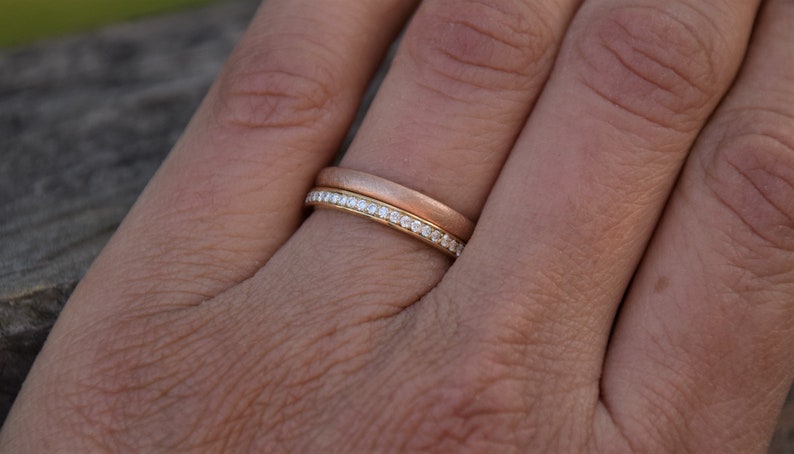 Wedding rings PURE_LOVE, wedding rings, ring set, gold and platinum image 7