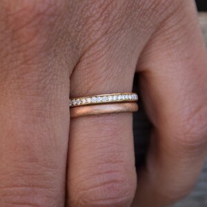 Wedding rings PURE_LOVE, wedding rings, ring set, gold and platinum image 5