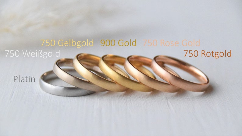 Wedding rings PURE_LOVE, wedding rings, ring set, gold and platinum image 9