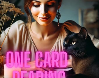 One Card Tarot Reading Deck, Oracle Card Reading, Intuitive Reading, Psychic Reading, Spiritual Guidance