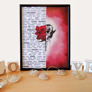 Art Print, Lust Print – 12x16, Printable Art, Print, Wall Art, Digital Print, Instant Download,