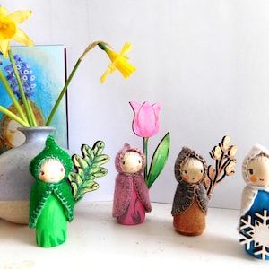 Seasonal Faerie Peg Dolls: Waldorf Craft - Spring, Summer, Autumn, Winter