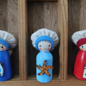 The Little Sailor, Peg Doll Fairy Gift, Summer Theme,  Waldorf Craft