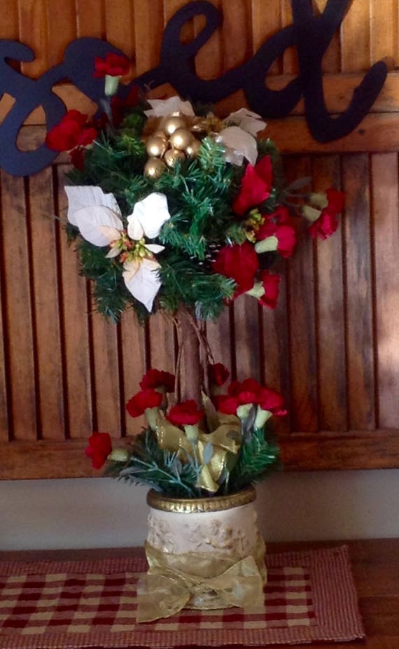 Poinsettia Topiary Christmas Flower Poinsettia Christmas Poinsettia Tree Poinsettia