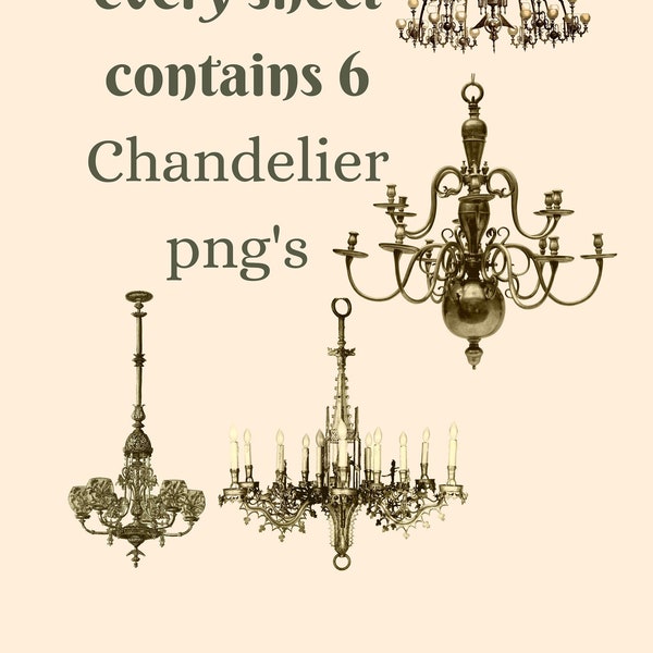 Chandelier Printable - Etsy