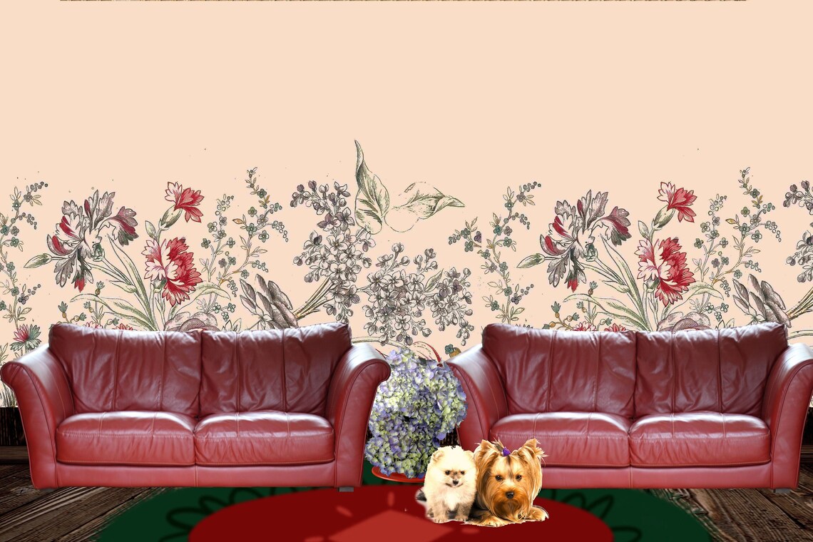 Printable Wallpaper for Dollhouse PNG Miniature 1/12 Etsy