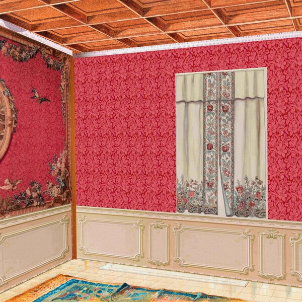 Dollhouse Wallpaper Etsy