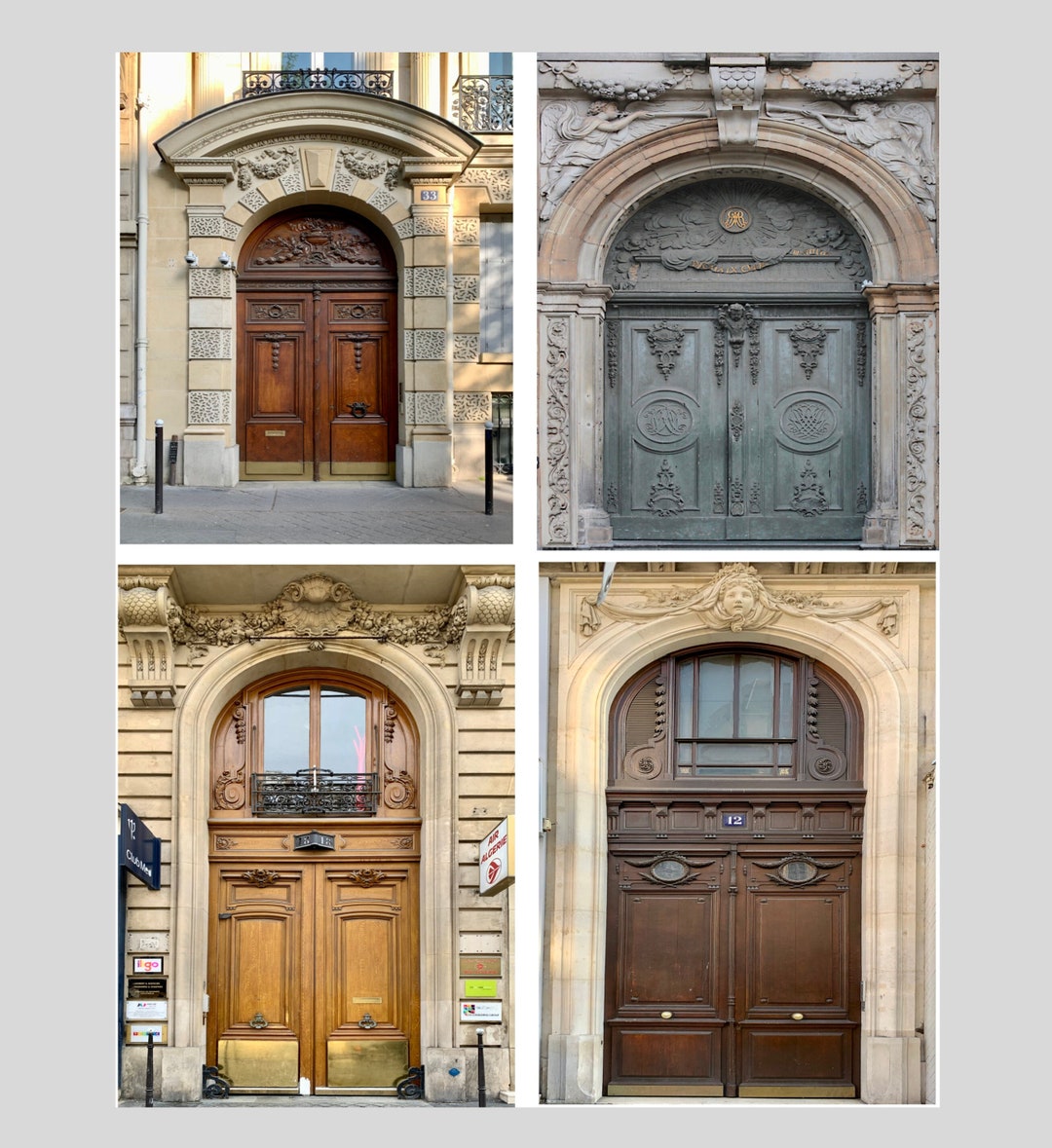 Parisian Door Printable Parisian Wall Art Miniature Diy Etsy