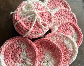 Face scrubbies, cotton facial rounds, makeup removal pad, wash and reuse cotton round