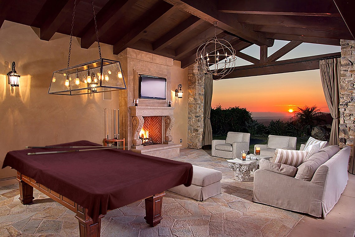 Custom Cloth Pool Table Cover 8.5 Ft Etsy