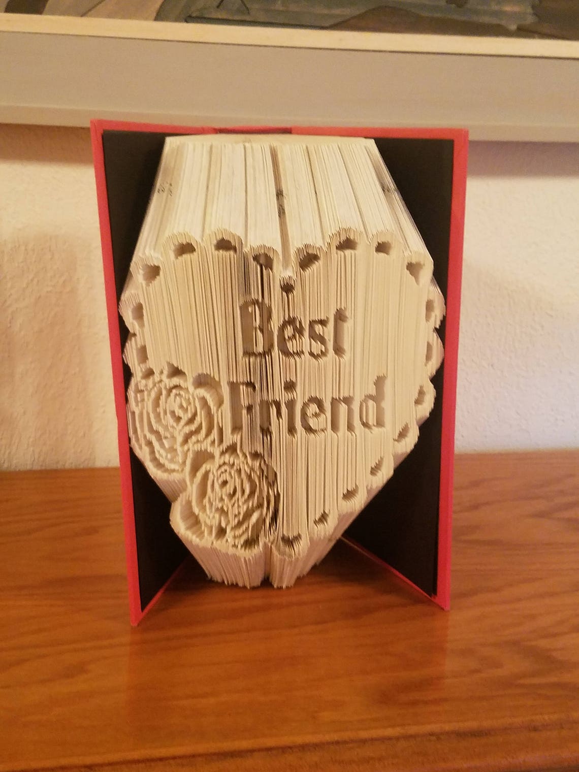 Best Friend Book Art Birthday Gift Unique Gift Thank You Etsy