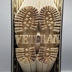 Veteran Gift, Army Veteran, Air Force Veteran, Navy Veteran, Marine Veteran, Coast Guard Veteran, Veteran Boots, Handmade Gift,, Book Art