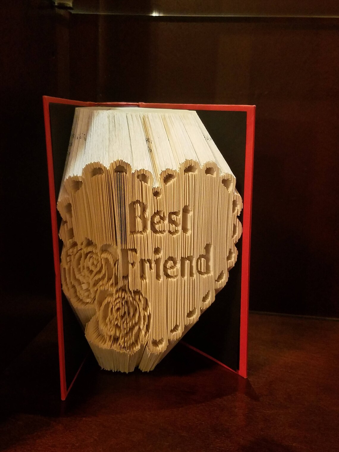 Best Friend Book Art Birthday Gift Unique Gift Thank You Etsy
