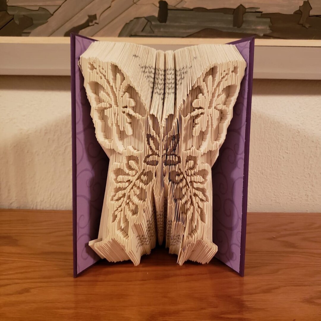 Butterfly Book Art, Handmade Folded Book Sculpture - Etsy