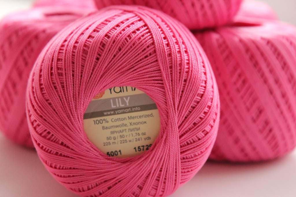 100 Mercerized Cotton Yarn Knitting Crochet by Yarnart Lily Etsy UK