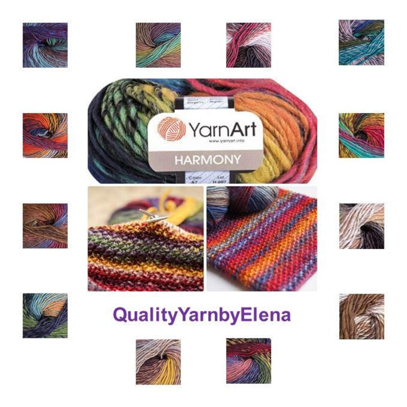 Harmony YARN ART 40 acrylique 60 laine 50g 80m 875 Etsy