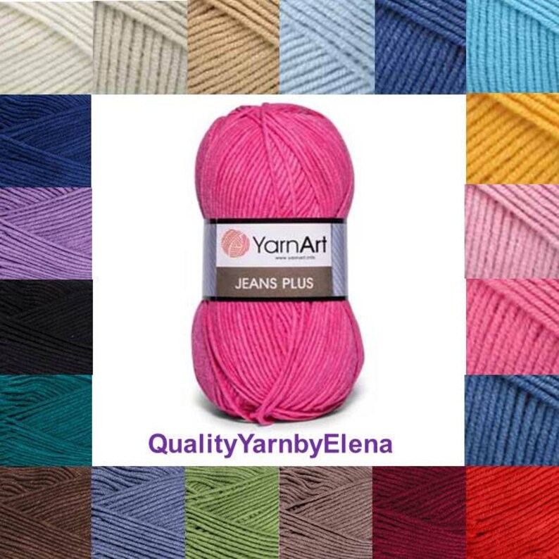 YARN ART Jeans Plus cotton 55acrylic 45 100g 160m 175 Etsy