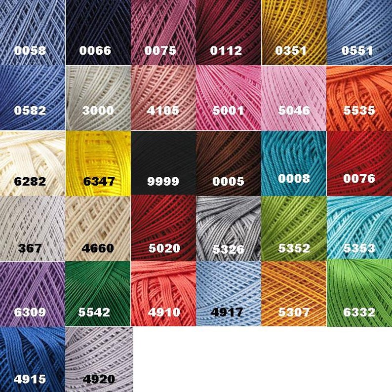 100 Mercerized Cotton Yarn Knitting Crochet by Yarnart Lily Etsy UK