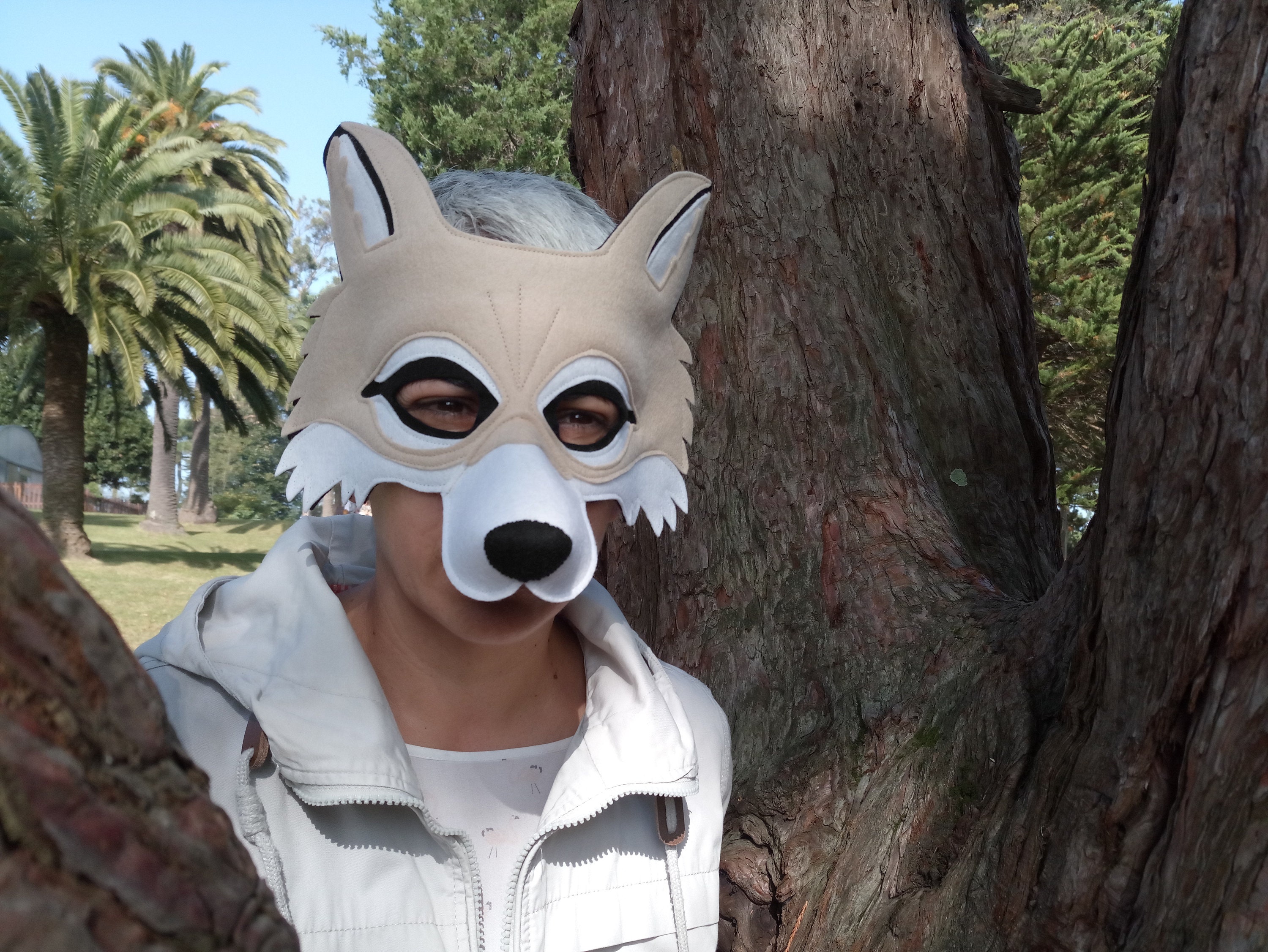 Wolf Mask Child Felt Mask Adult and Kids Carnival Mask Etsy UK