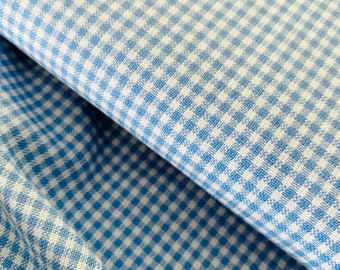 Cotton Westfalenstoffe Vichy check blue white mini, 2 mm