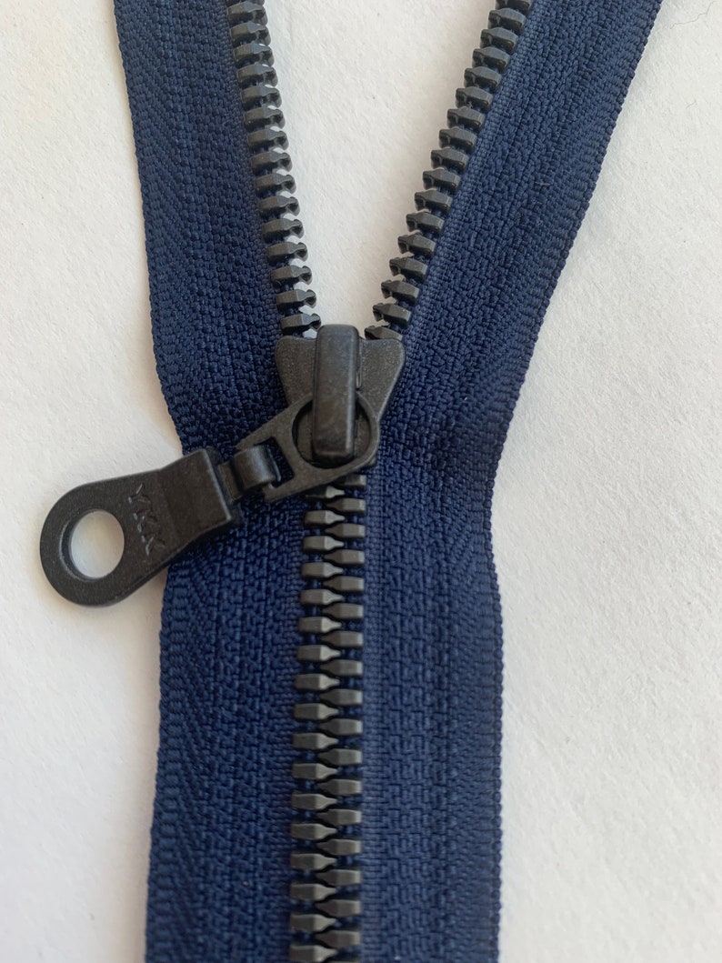 YKK Reißverschluss Metall teilbar marine schwarz 25-80cm verschiedene Längen Jacken Bild 5