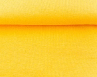 Bündchen uni gelb glatt 0,5m im Schlauch