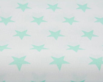 Cotton stars mint on white