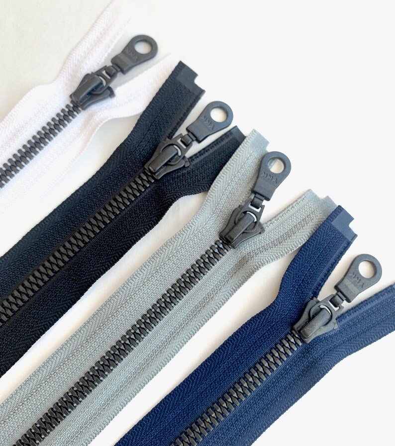 YKK Reißverschluss Metall teilbar marine schwarz 25-80cm verschiedene Längen Jacken Bild 2