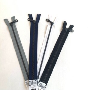 YKK Reißverschluss Metall teilbar marine schwarz 25-80cm verschiedene Längen Jacken Bild 8