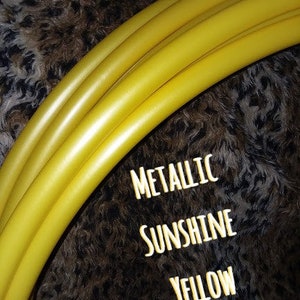 3/4&quot; Metallic Sunshine Yellow polypro hula hoop dance hoop