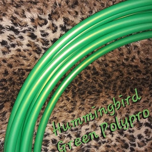 3/4&quot; Hummingbird Green polypro hula hoop dance hoop
