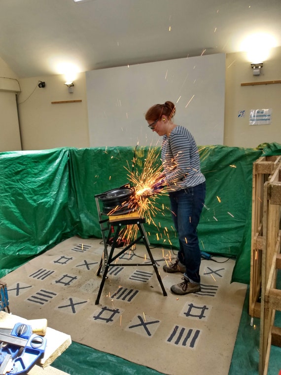 Build Your Own Fire Pit Barbecue From Recycled Materials A Etsy