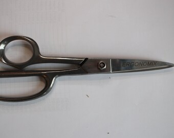 Ergonomix 504 9" Brand New Leather Shear Ideal for Cutting Leather/Heavy Fabrics with a Free Sharpening