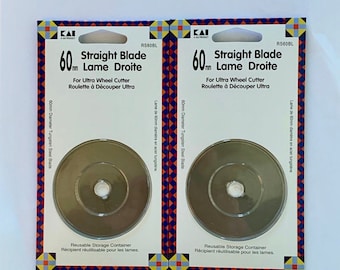 KAi RS60BL 60mm Straight Blades - 2 Blades Per Package and Free Shipping