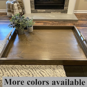 Ottoman Tray-Oversized Tray- Handcrafted- wooden Ottoman tray