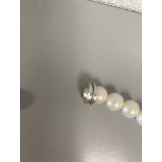 17" Faux Pearl Necklace Magnet Closure - image 4