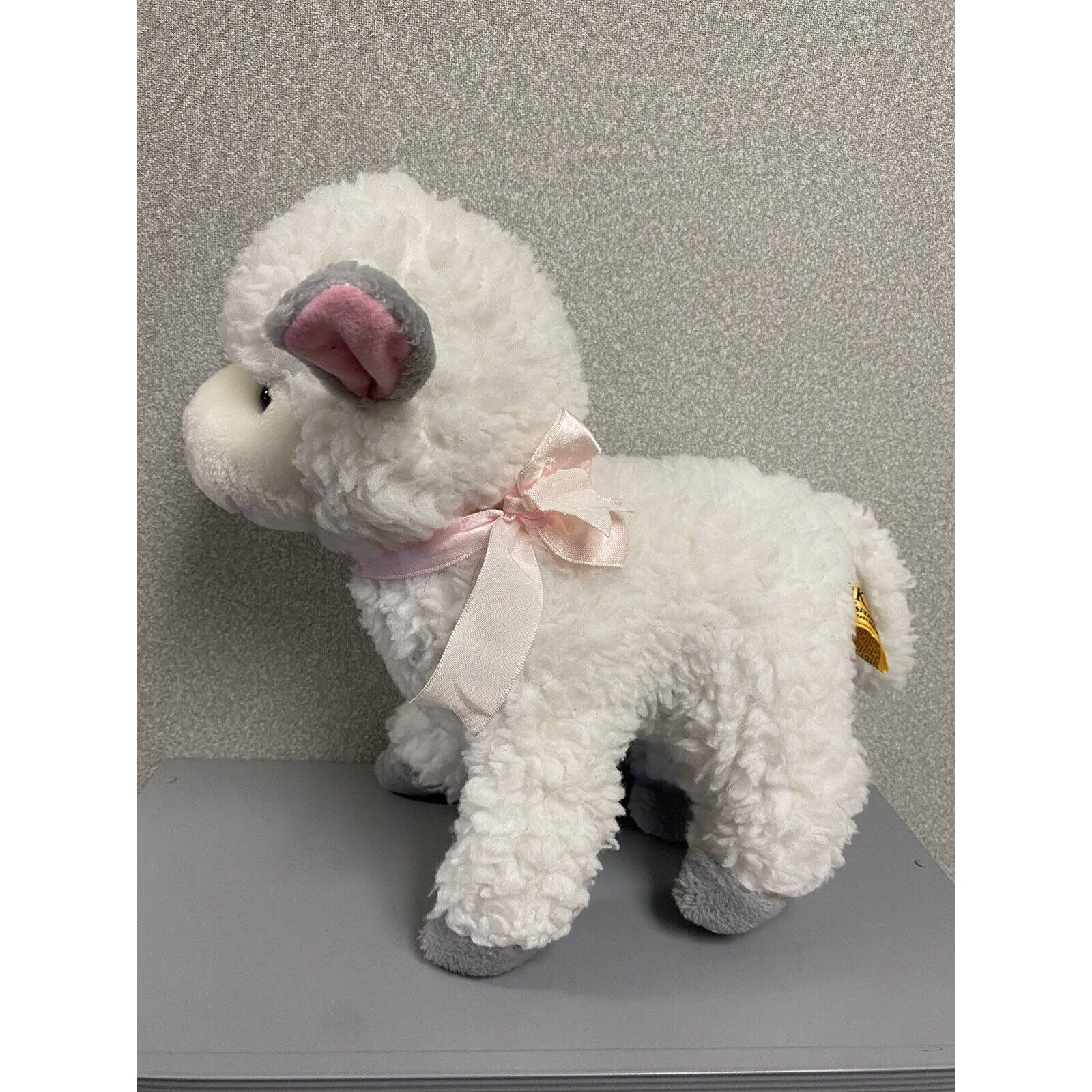 24k Polar Puff Plush Lamb Stuffed Animal Toy 1991 Jessica the Lamb 10.5 ...