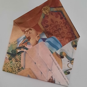 10 Handgemachte Upcycled Umschläge