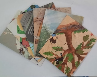 6 Upcycled Handmade Envelopes